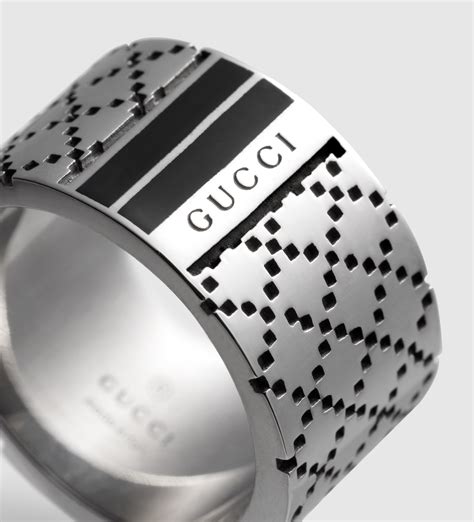 buy gucci black ring mens auc|diamond earrings for men gucci.